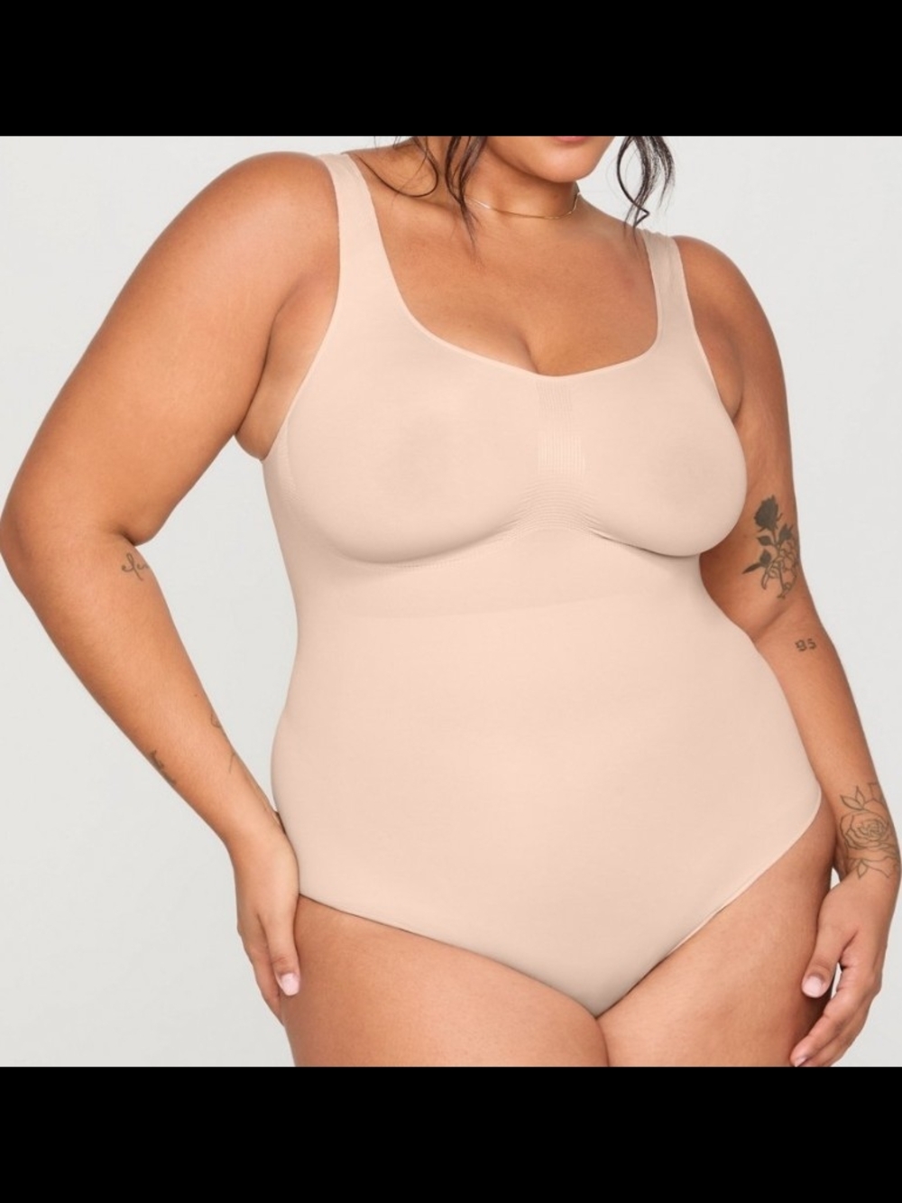 YITTY Nearly Naked Shapewear Thong Bodysuit XL/XXL NWT